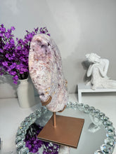 Load image into Gallery viewer, Pink amethyst slab with amethyst druzy 2778
