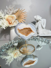Load image into Gallery viewer, Orange Druzy agate heart 2826
