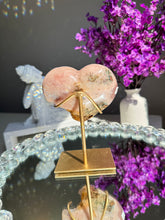 Load image into Gallery viewer, Pink amethyst heart with amethyst 2816
