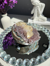 Load image into Gallery viewer, Amethyst geode with calcite 2732
