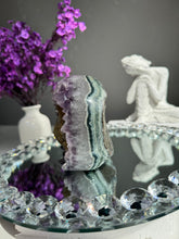 Load image into Gallery viewer, XL Amethyst geode with calcite   2733

