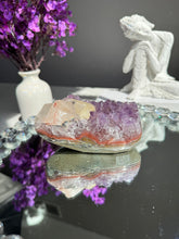 Load image into Gallery viewer, Amethyst geode with calcite  2728
