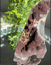 Load image into Gallery viewer, Deep maroon brown/red rainbow amethyst - healing crystals
