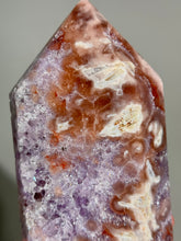 Load image into Gallery viewer, Red pink amethyst tower with amethyst 2907
