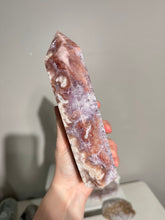 Load image into Gallery viewer, Red pink amethyst tower with amethyst 2907
