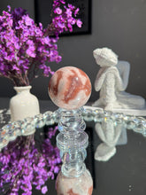Load image into Gallery viewer, Druzy Pink amethyst sphere with amethyst  2723
