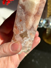 Load image into Gallery viewer, Druzy pink amethyst tower with quartz calcite and dendrite  2713
