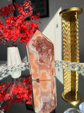 Load image into Gallery viewer, Red Druzy pink amethyst tower  2714
