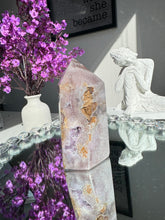Load image into Gallery viewer, Druzy pink amethyst tower  2714
