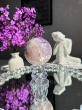Load image into Gallery viewer, Pink amethyst sphere with amethyst  2173
