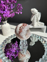 Load image into Gallery viewer, Druzy Pink amethyst sphere with quartz   2721
