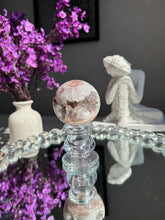 Load image into Gallery viewer, Druzy Pink amethyst sphere with quartz  2724
