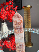 Load image into Gallery viewer, Druzy pink amethyst tower  2713
