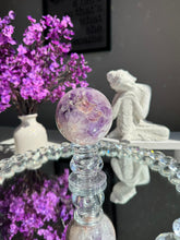 Load image into Gallery viewer, Pink amethyst sphere with amethyst  2173
