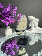 Load image into Gallery viewer, Amethyst geode with calcite and hematite Healing crystals 2765
