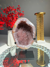 Load image into Gallery viewer, Druzy Amethyst and agate geode  Healing crystals 2762
