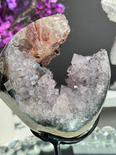 Load image into Gallery viewer, Amethyst geode with calcite and hematite Healing crystals 2763
