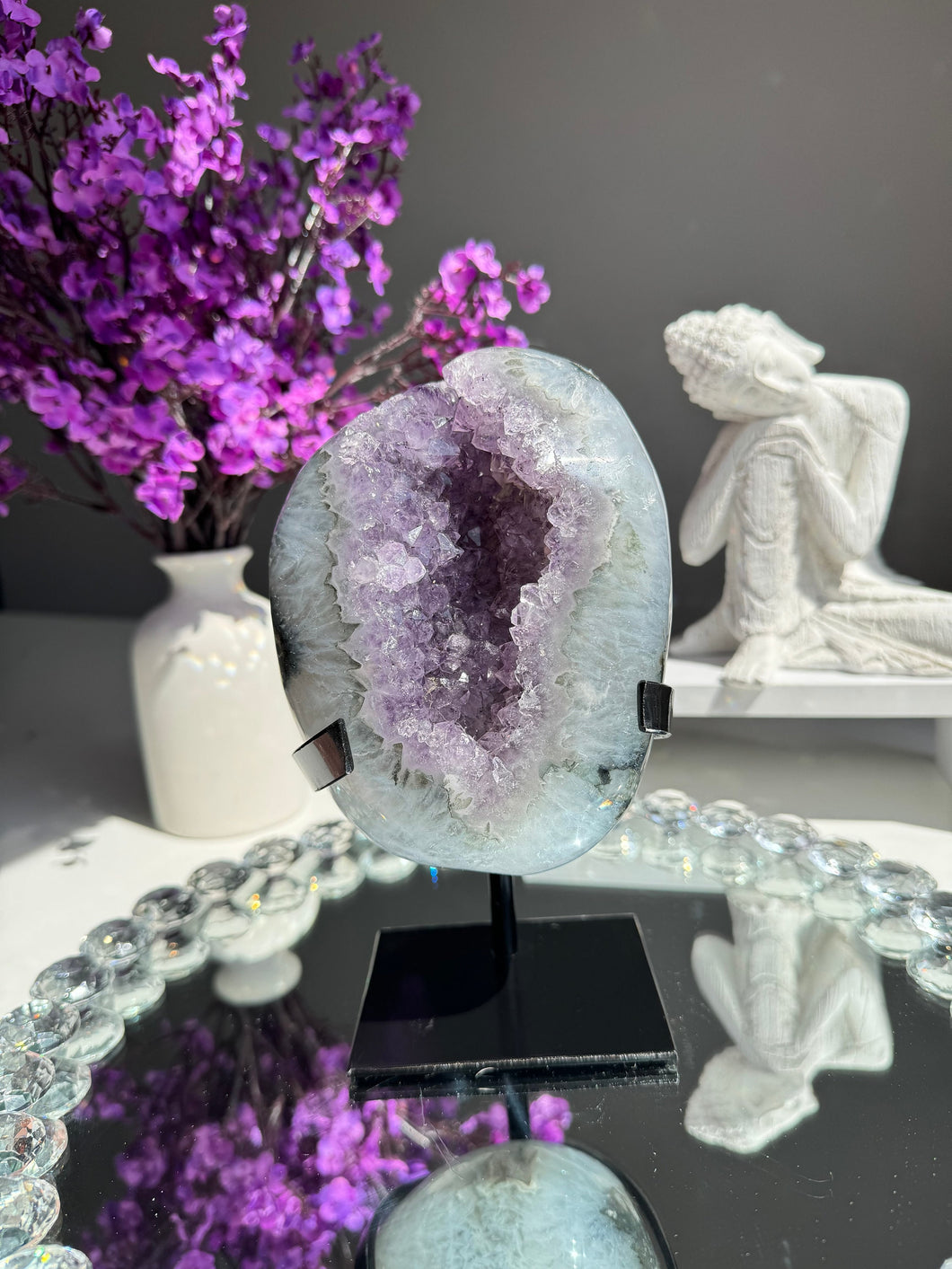 Amethyst geode Healing crystals 2763
