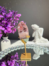 Load image into Gallery viewer, Unique red druzy pink Amethyst with amethyst and jasper Healing crystals 2768
