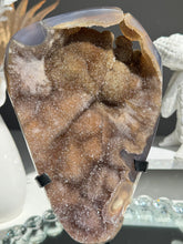 Load image into Gallery viewer, Druzy agate geode  Healing crystals 2763
