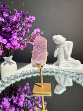 Load image into Gallery viewer, Druzy amethyst and pink Amethyst Freeform Healing crystals 2768
