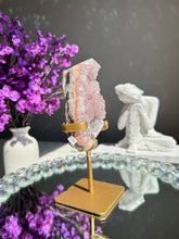 Load image into Gallery viewer, Pink amethyst on stand healing crystals 2768
