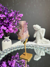 Load image into Gallery viewer, Unique red druzy pink Amethyst with amethyst and jasper Healing crystals 2768
