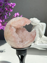 Load image into Gallery viewer, Pink rainbow Amethyst sphere  Healing crystals 2773
