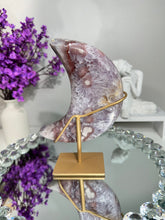 Load image into Gallery viewer, Pink Amethyst Moon with amethyst 2983 healing crystals
