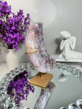 Load image into Gallery viewer, Pink Amethyst Moon with amethyst 2983 healing crystals
