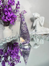 Load image into Gallery viewer, Sugar amethyst pendulum with agate sugar druzy amethyst 2871
