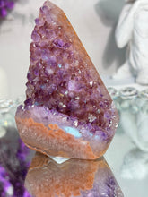 Load image into Gallery viewer, Druzy amethyst pendulum with brown agate 2915
