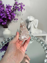 Load image into Gallery viewer, Light pink rainbow amethyst pendulum 2914
