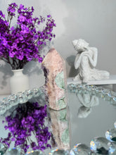 Load image into Gallery viewer, Druzy pink amethyst tower with amethyst 2950
