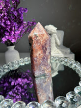 Load image into Gallery viewer, Druzy pink amethyst tower with amethyst and jasper 2947 amethyst tower
