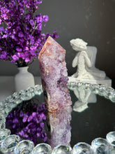 Load image into Gallery viewer, Druzy pink amethyst tower with amethyst and jasper 2947 amethyst tower
