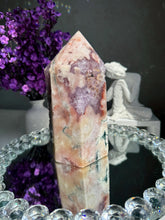 Load image into Gallery viewer, XL Druzy pink amethyst tower with amethyst 2944 amethyst tower
