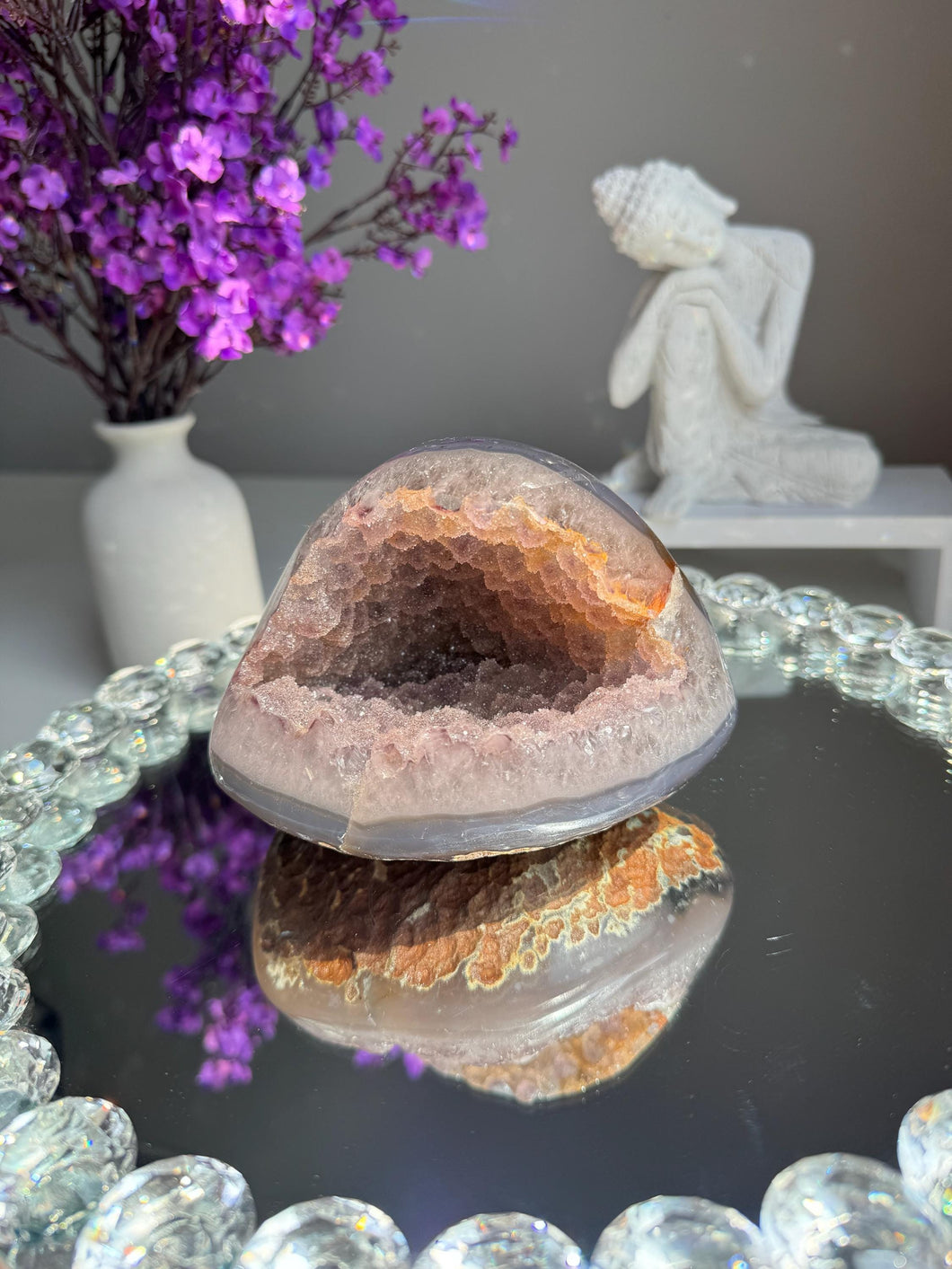 Sugar Amethyst geode 2967 Healing crystals