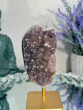 Load image into Gallery viewer, amethyst cluster with black agate banding 2835
