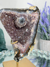 Load image into Gallery viewer, amethyst cluster with black agate banding 2832
