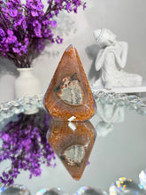 Load image into Gallery viewer, Druzy amethyst pendulum with brown agate 2915
