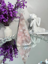 Load image into Gallery viewer, Light pink rainbow amethyst pendulum 2917
