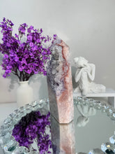 Load image into Gallery viewer, druzy pink amethyst tower with amethyst 2906
