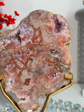 Load image into Gallery viewer, Red pink amethyst slab with amethyst 2929
