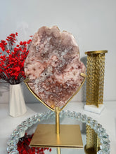 Load image into Gallery viewer, Red pink amethyst slab with quartz 2931
