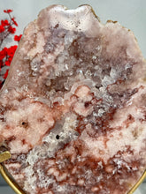 Load image into Gallery viewer, Red pink amethyst slab with quartz 2931
