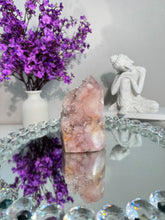 Load image into Gallery viewer, Druzy pink amethyst tower with quartz  2949
