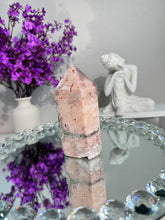 Load image into Gallery viewer, Druzy pink amethyst tower with amethyst 2950
