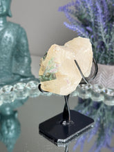 Load image into Gallery viewer, High quality Green tourmaline in quartz wi the lepidolite sprinkles 2964
