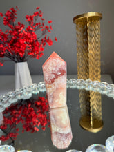 Load image into Gallery viewer, Red pink amethyst tower with amethyst druzy  2951
